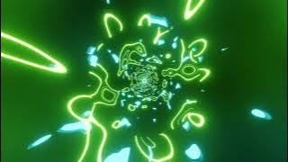 VJ LOOP NEON Green Teal Metallic Abstract Background Video Simple Lines Pattern 4k Screensaver