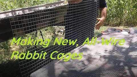 Making a Two-Unit, All-Wire Rabbit Cage DIY