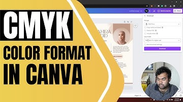 How to convert RGB to CMYK in Canva | EXPORT CMYK in Canva PDF