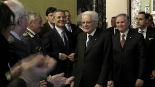 Mattarella alla Banca d'Italia per la presentazione degli scritti Einaudi