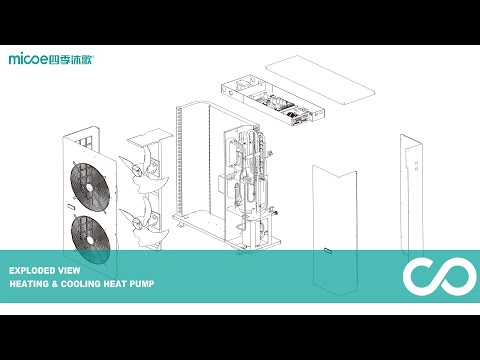 Heat pump exploded view
