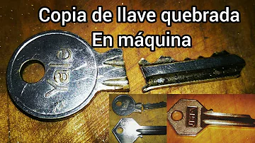 ¿Se puede copiar una llave que está rota?