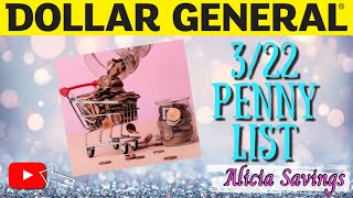 3/22 PENNY LIST | DOLLAR GENERAL PENNY LIST AND 70 % OFF MARKDOWNS + COUPON DEALS #aliciasavings screenshot 2
