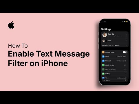 How to Enable Text Message Filter on iPhone