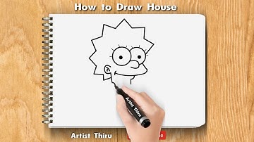 How to Draw Lisa Simpson Easy Step by Step