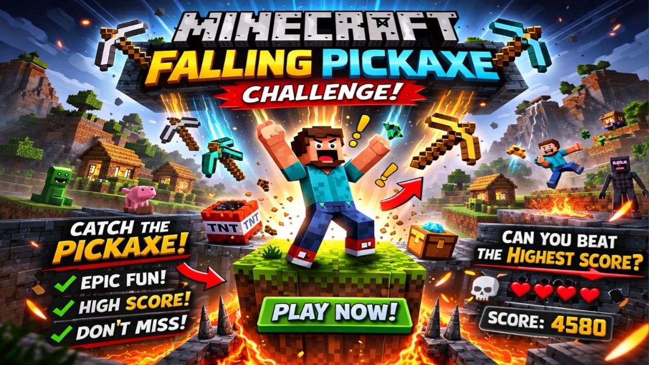 🔴 Minecraft Falling Pickaxe Live #shorts #live - YouTube