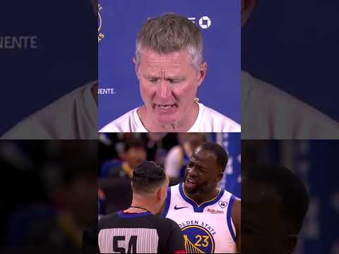 Steve Kerr on Draymond Green's ejection in the first quarter after two technical fouls 👀 #shorts