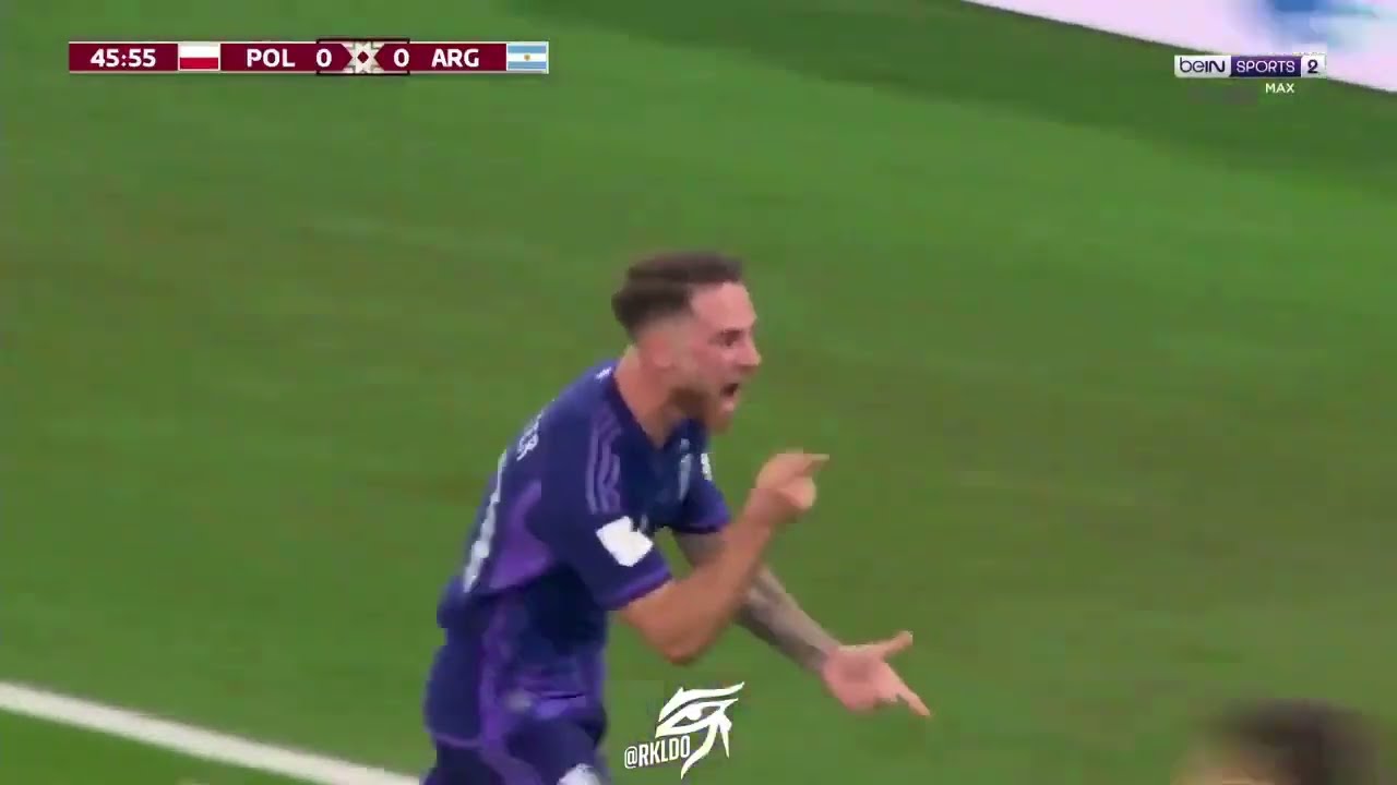 GOAL! Argentina 1 0 Poland McAllister