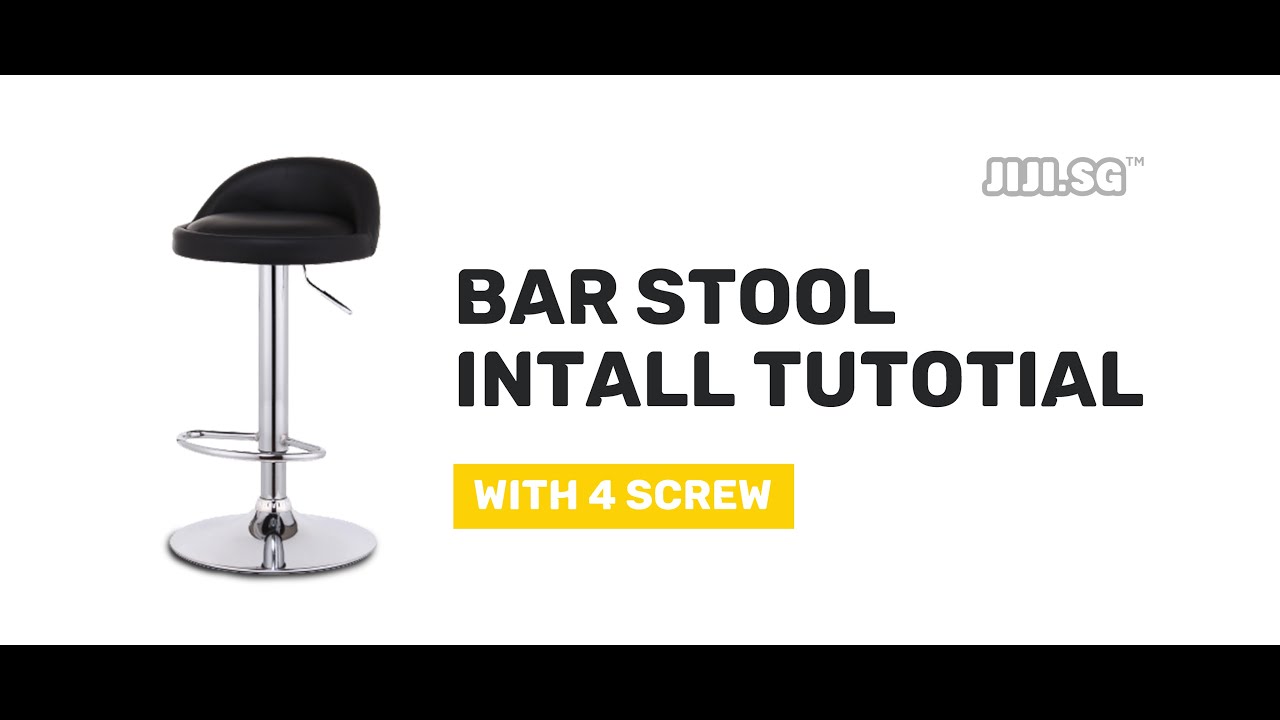 JIJI Bar Stool Install Tutorial (With Screw) Jaymi Bar Stool YouTube