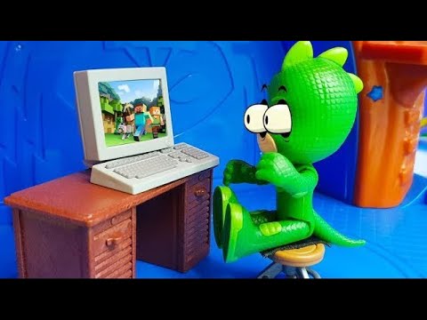 Мультики для детей с игрушками - Гекко ловит приведение!