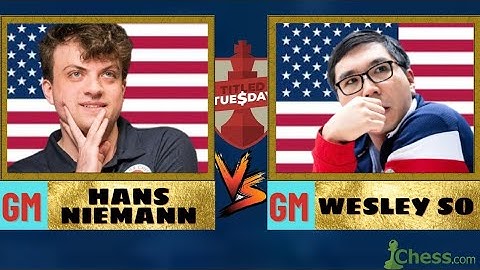 Wesley So vs Hans Niemann | Live chess, chess.com