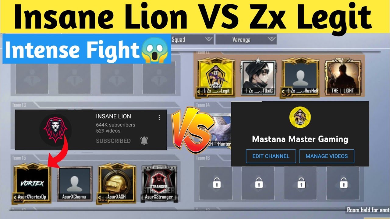 @Insane Lion VS Zx Legit  COMPETATIVE COUSTOM ROOM WHO WIN THIS FIGHT😱 INTENSE FIGHT WITH AsurX Army