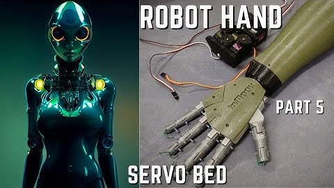 Robot Hand Servo Bed Install Part 5 3D Printing Robotics Arduino Inmoov