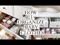 How I Organize Baby Clothes & Changing Table! 2020 (Ikea Hemnes Dresser)