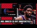 Joel Embiid OUT INDEFINITELY with orbital fracture | NBA Countdown