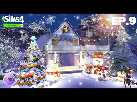 บ้านคริสต์มาส Chrismas The Sims 4  l 100 Tiny House Challenge I  Ep.9