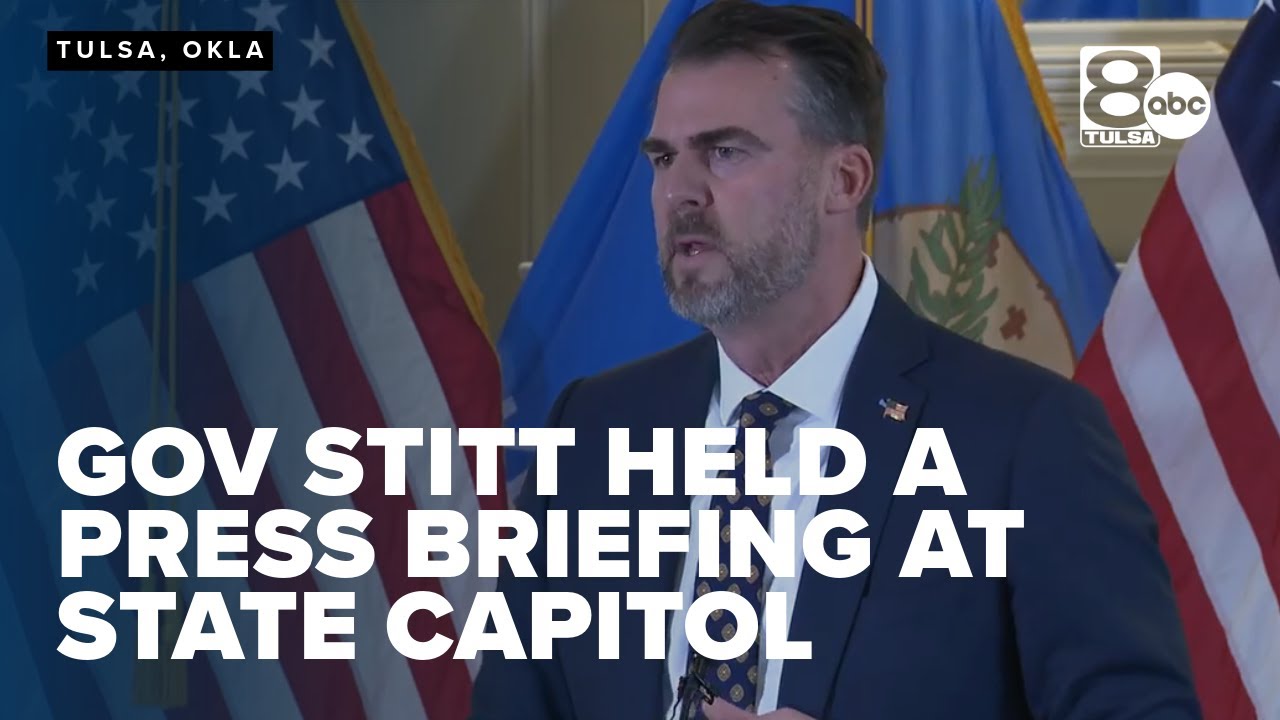 Governor Kevin Stitt's press briefing at the state capitol - YouTube
