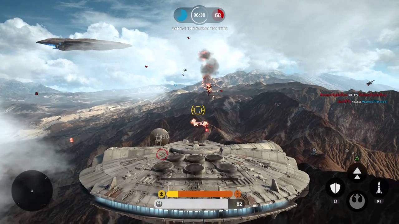 star wars battlefront 2 millenium falcon