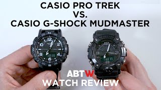 Casio Pro Trek vs. Casio G-Shock Mudmaster Watch Review | aBlogtoWatch