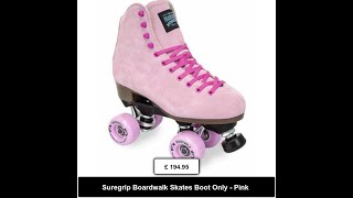 Suregrip Boardwalk Skates Boot Only - Pink