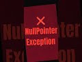 NullPointerException — every Java beginner's nightmare explained 😱 #java