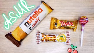 Satisfying relaxing ASMR video/Opening Sweets/Nutella Twix Chupa-Chups