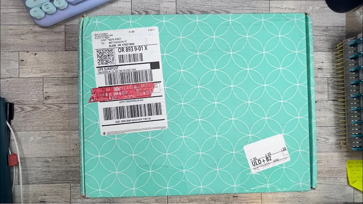 Unboxing my first Erin Condren planner