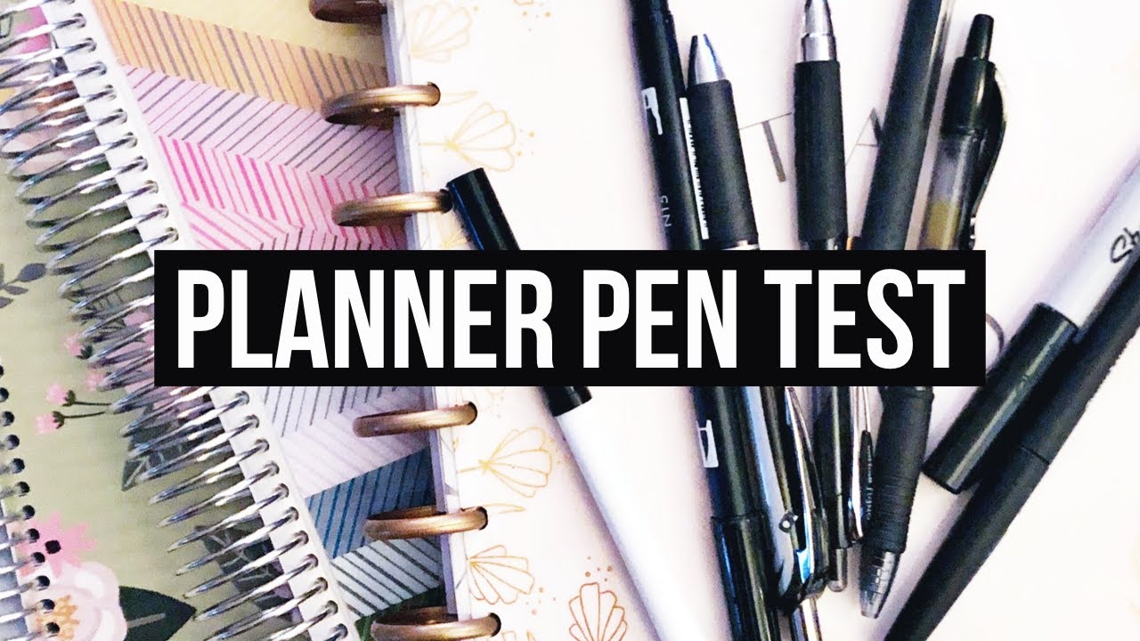 Best pens to use for planning in The Happy Planner 