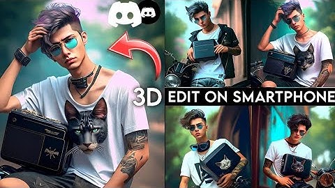 Midjourney Ai Avatar Photo Editing On Mobile , 3D Cartoon Photo Editing Tutorial, Discord App