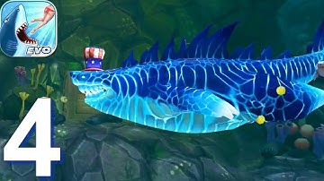 Hungry Shark Evolution - Gameplay Walkthrough Part 4 - New Shark Sharkjira (Android, iOS)