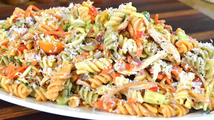 CHICKEN and VEGETABLE PASTA SALAD RECIPE | Cooking...