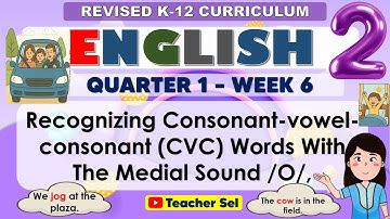 English 2 Quarter 1 Week 6 Revised K-12 - Recognizing  (CVC) W Medial Sound /o/ /u/