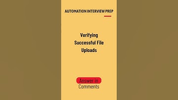 Successful file upload with selenium #testspectrum #2025