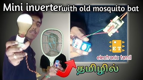 Mini inverter | 9v to 230v |  dc to ac | inverter using mosquito bat || electronic tamil