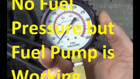 5 Causes When No Fuel Pressure but Fuel Pump is Working