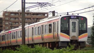 信越本線下り始発421M E129系B23編成 長岡→新潟