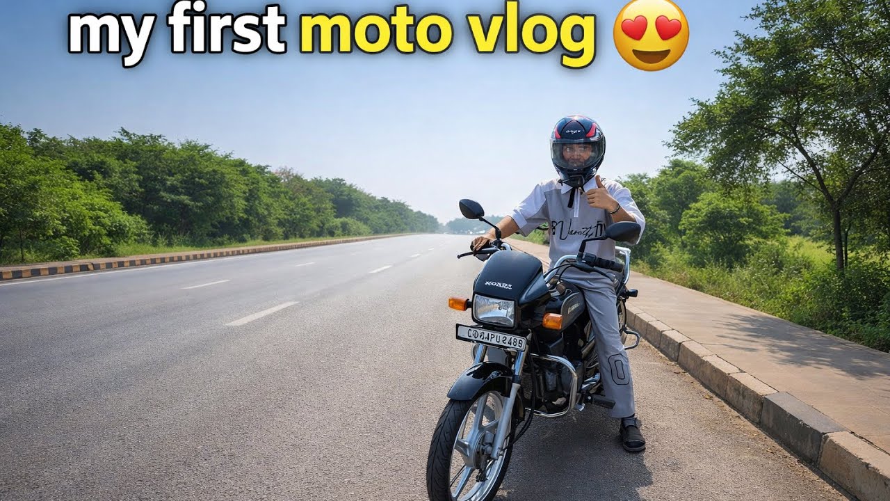 1.	My First Moto Vlog 🏍️ | Pehli Ride Ka Experience 😍	2.	First Time Moto Vlogging 🏍️ | 