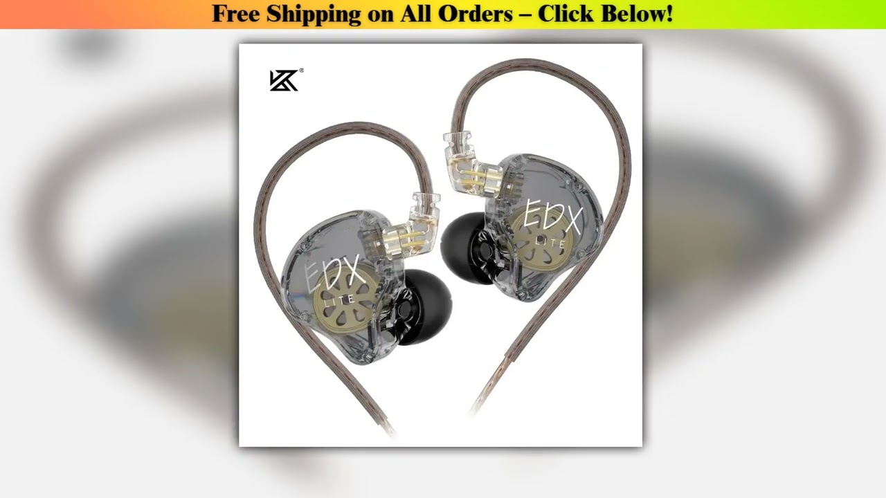KZ EDX Lite HIFI Bass Earphones Stereo Music Earbuds In Ear Monitor Stage Live Headphones Gaming