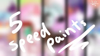 5 Speedpaints / Gifts ! | ( Lazii , Poke Cat , Alie Myself , Crystal Wish & Spooks ! )