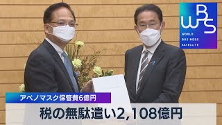 税の無駄遣い2,108億円 アベノマスク保管費６億円（2021年11月5日）