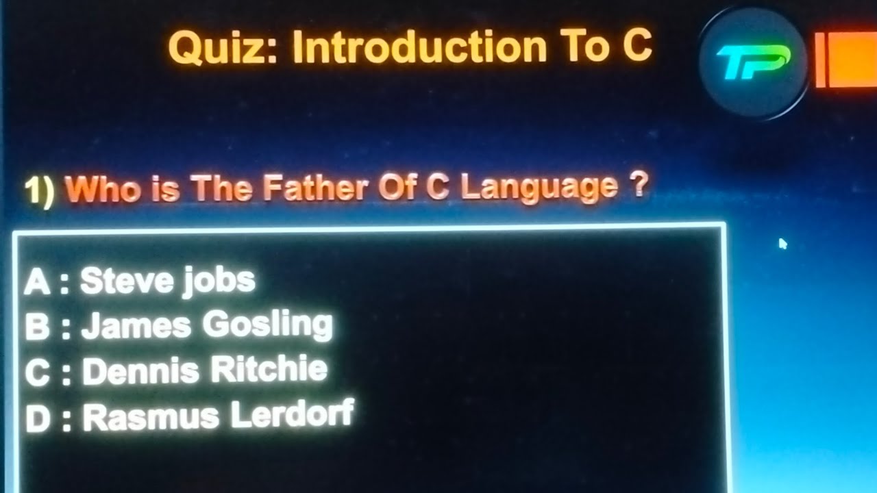 Quiz: Introduction to C Programming | Lecture -1 Quiz Of C - YouTube