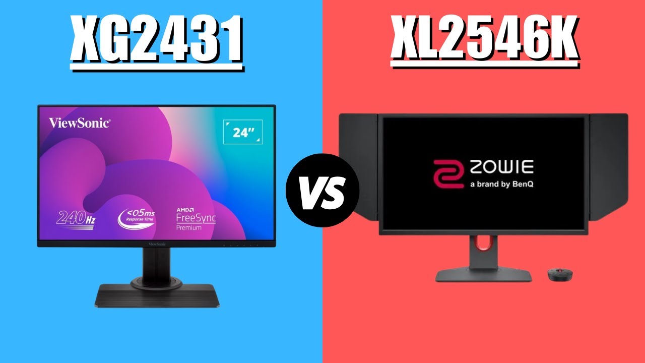viewsonic xg2431 vs zowie xl2546k - Which One Is Better? - YouTube