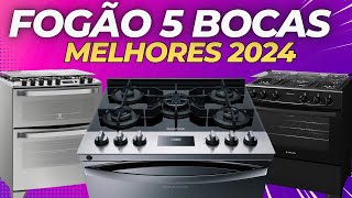 Qual MELHOR FOGÃO 5 BOCAS 2024? ✅ Bom Custo Benefício, Inox, Mesa de Vidro.