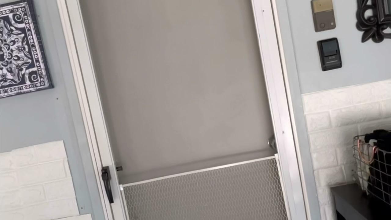 Installing Andersen LuminAire Retractable Screen Door YouTube