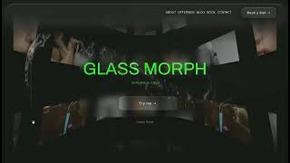 3D Glass Morph Card Carousel - Premium Squarespace Plugin