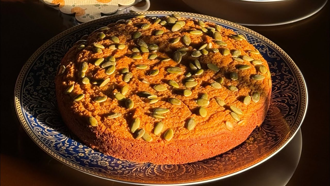 Невероятный! БЕЗ САХАРНОГО МУЧНОГО МАСЛА! полезный тыквенный пирог!