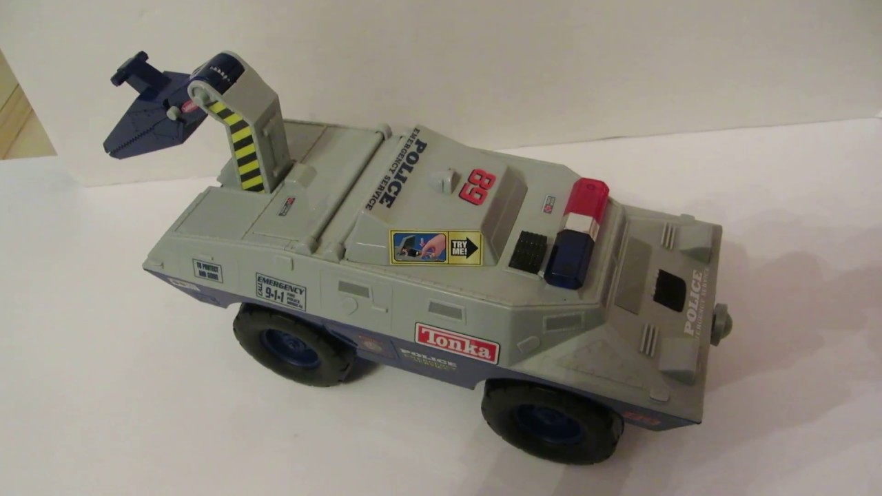 TONKA POLICE EMERGENCY SERVICE VEHICLE 2004 Lights and Sounds Toy 04110