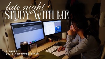 (3 AM) 3 HR STUDY WITH ME | med school final exam cram :