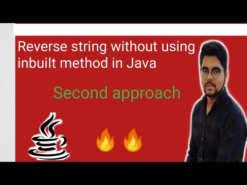 Write a java program to reverse string without using inbuilt method ...