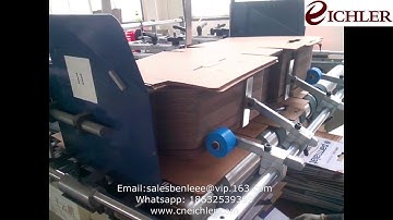 Folder Gluer Box Plus 2 machine boxes with crash lock bottom